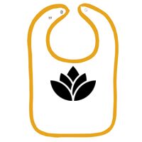 Infant Contrast Trim Terry Bib Thumbnail