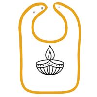 Infant Contrast Trim Terry Bib Thumbnail