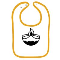 Infant Contrast Trim Terry Bib Thumbnail