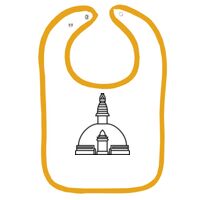 Infant Contrast Trim Terry Bib Thumbnail