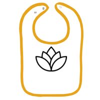 Infant Contrast Trim Terry Bib Thumbnail