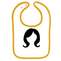 Infant Contrast Trim Terry Bib Thumbnail