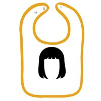 Infant Contrast Trim Terry Bib Thumbnail