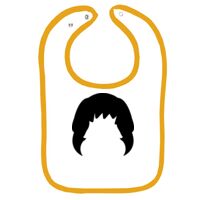 Infant Contrast Trim Terry Bib Thumbnail