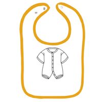 Infant Contrast Trim Terry Bib Thumbnail