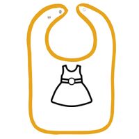 Infant Contrast Trim Terry Bib Thumbnail