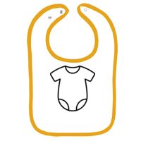 Infant Contrast Trim Terry Bib Thumbnail
