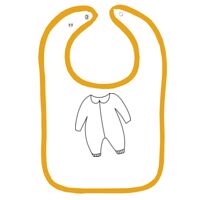Infant Contrast Trim Terry Bib Thumbnail