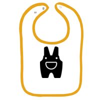 Infant Contrast Trim Terry Bib Thumbnail