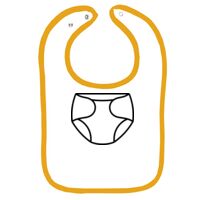 Infant Contrast Trim Terry Bib Thumbnail