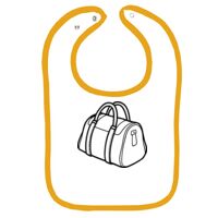 Infant Contrast Trim Terry Bib Thumbnail