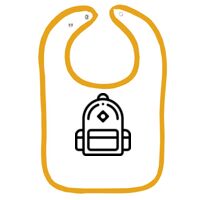 Infant Contrast Trim Terry Bib Thumbnail