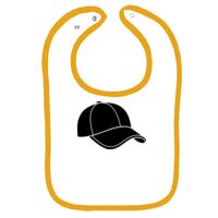 Infant Contrast Trim Terry Bib Thumbnail
