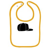Infant Contrast Trim Terry Bib Thumbnail