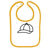 Infant Contrast Trim Terry Bib Thumbnail