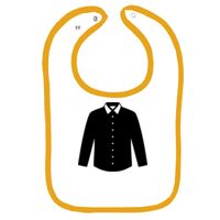 Infant Contrast Trim Terry Bib Thumbnail