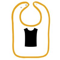 Infant Contrast Trim Terry Bib Thumbnail