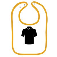 Infant Contrast Trim Terry Bib Thumbnail