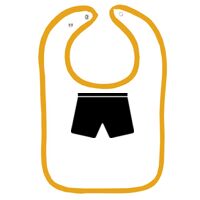 Infant Contrast Trim Terry Bib Thumbnail