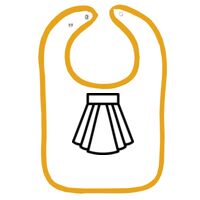 Infant Contrast Trim Terry Bib Thumbnail