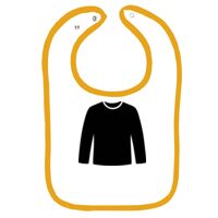Infant Contrast Trim Terry Bib Thumbnail