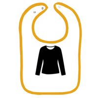 Infant Contrast Trim Terry Bib Thumbnail