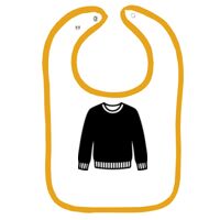 Infant Contrast Trim Terry Bib Thumbnail