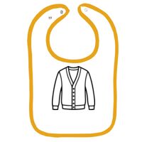 Infant Contrast Trim Terry Bib Thumbnail