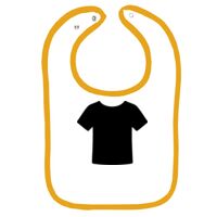 Infant Contrast Trim Terry Bib Thumbnail