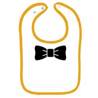 Infant Contrast Trim Terry Bib Thumbnail