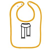 Infant Contrast Trim Terry Bib Thumbnail