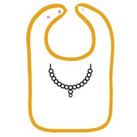 Infant Contrast Trim Terry Bib Thumbnail