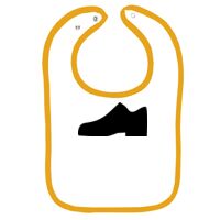 Infant Contrast Trim Terry Bib Thumbnail