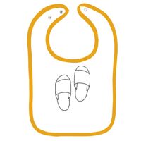Infant Contrast Trim Terry Bib Thumbnail