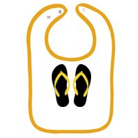 Infant Contrast Trim Terry Bib Thumbnail