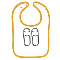 Infant Contrast Trim Terry Bib Thumbnail