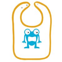 Infant Contrast Trim Terry Bib Thumbnail