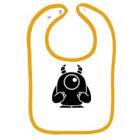 Infant Contrast Trim Terry Bib Thumbnail
