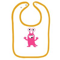 Infant Contrast Trim Terry Bib Thumbnail