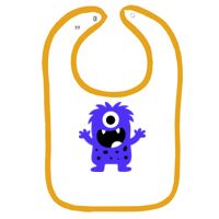 Infant Contrast Trim Terry Bib Thumbnail