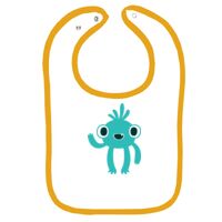 Infant Contrast Trim Terry Bib Thumbnail