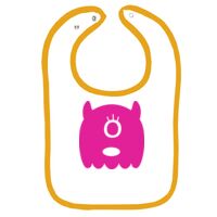 Infant Contrast Trim Terry Bib Thumbnail