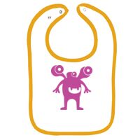 Infant Contrast Trim Terry Bib Thumbnail
