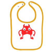 Infant Contrast Trim Terry Bib Thumbnail