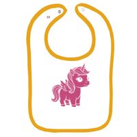 Infant Contrast Trim Terry Bib Thumbnail