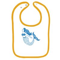 Infant Contrast Trim Terry Bib Thumbnail