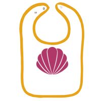 Infant Contrast Trim Terry Bib Thumbnail