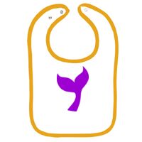 Infant Contrast Trim Terry Bib Thumbnail