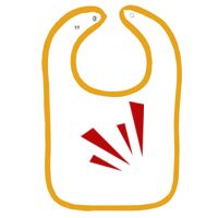 Infant Contrast Trim Terry Bib Thumbnail