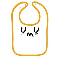 Infant Contrast Trim Terry Bib Thumbnail